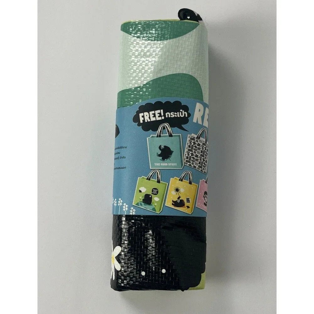 Shopping Tote Lot 2 Reusable Market Shopper Bags Dual Strap Carryall Oatly 14x12